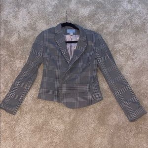 Grey Plaid Blazer